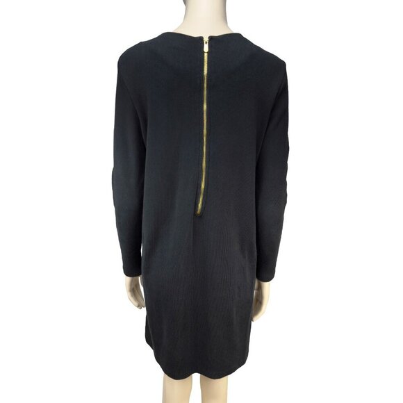 PETIT BATEAU Cotton Navy Black Striped Nautical Jumper Mini Midi Coastal Dress S - Picture 3 of 7